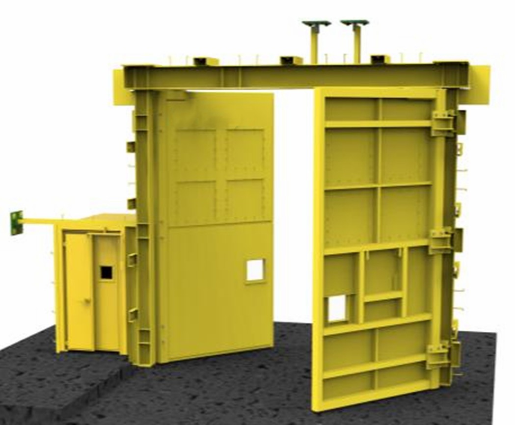 Puerta de mina de ventilación equilibrada con control de PLC neumático tipo Z/U de nuevo diseño