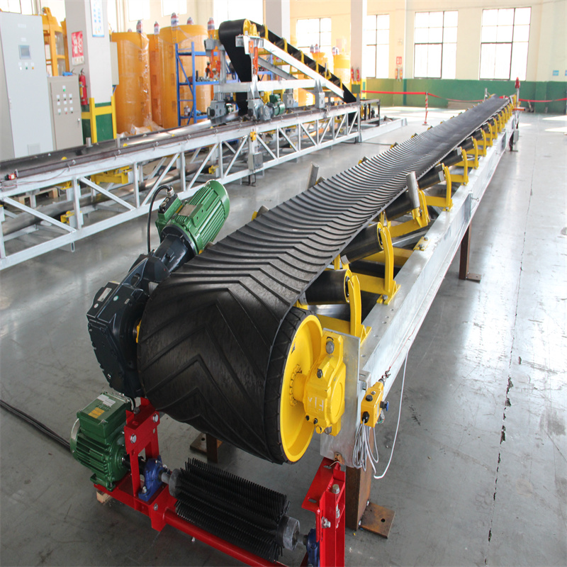 Transportador de cinta transportadora apiladora para máquina de transporte de material minero