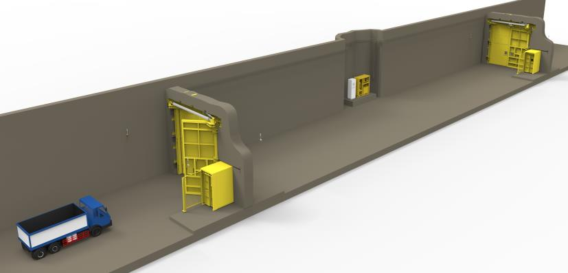 Puerta de ventilación o sistema de esclusa de aire